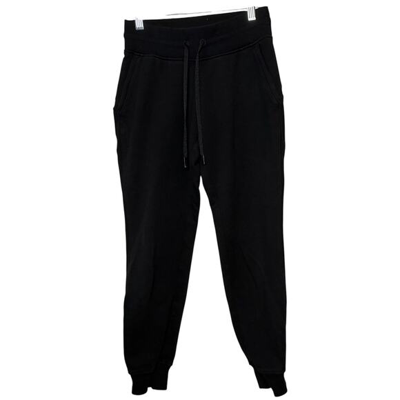 Lululemon Pants - Lululemon Black Relaxed Jogger Sweatpants Drawstring Lounge Size‎ 2 Athleisure